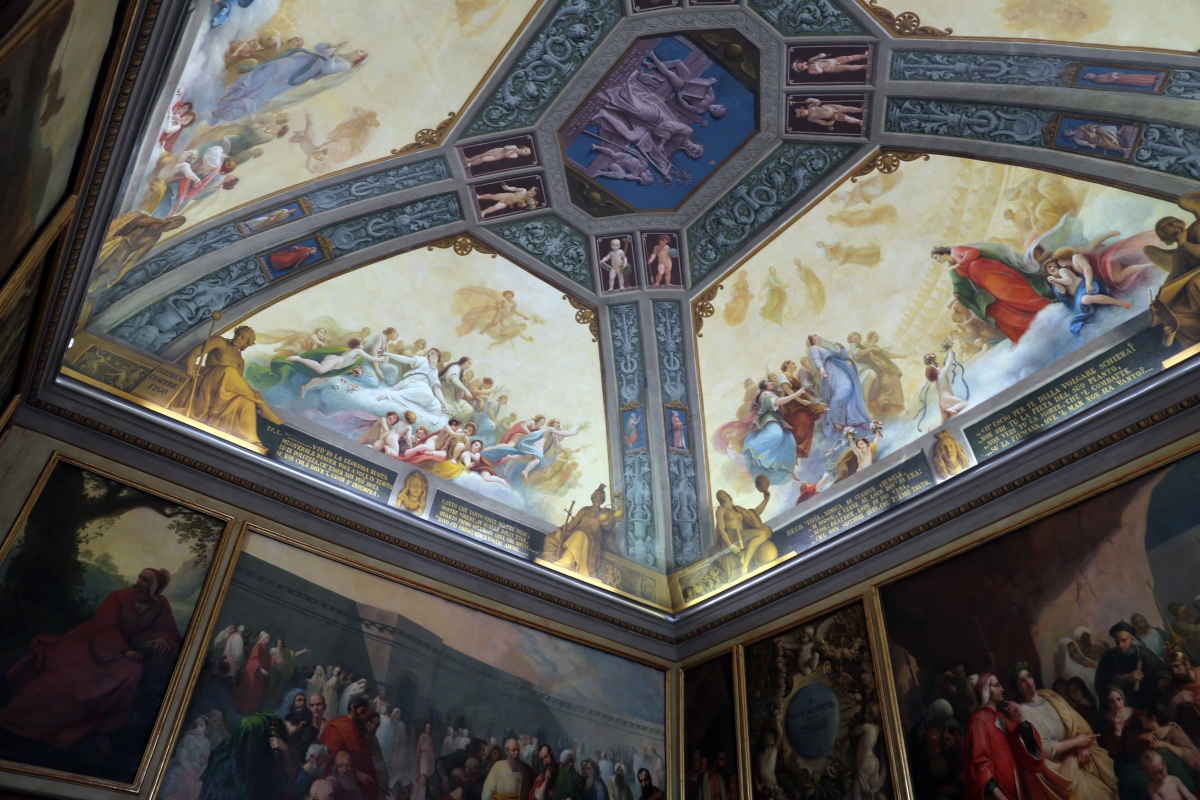 Parma, biblioteca palatina, sala di dante, decorata da francesco scaramuzza, 1843-57, 03 - Sailko