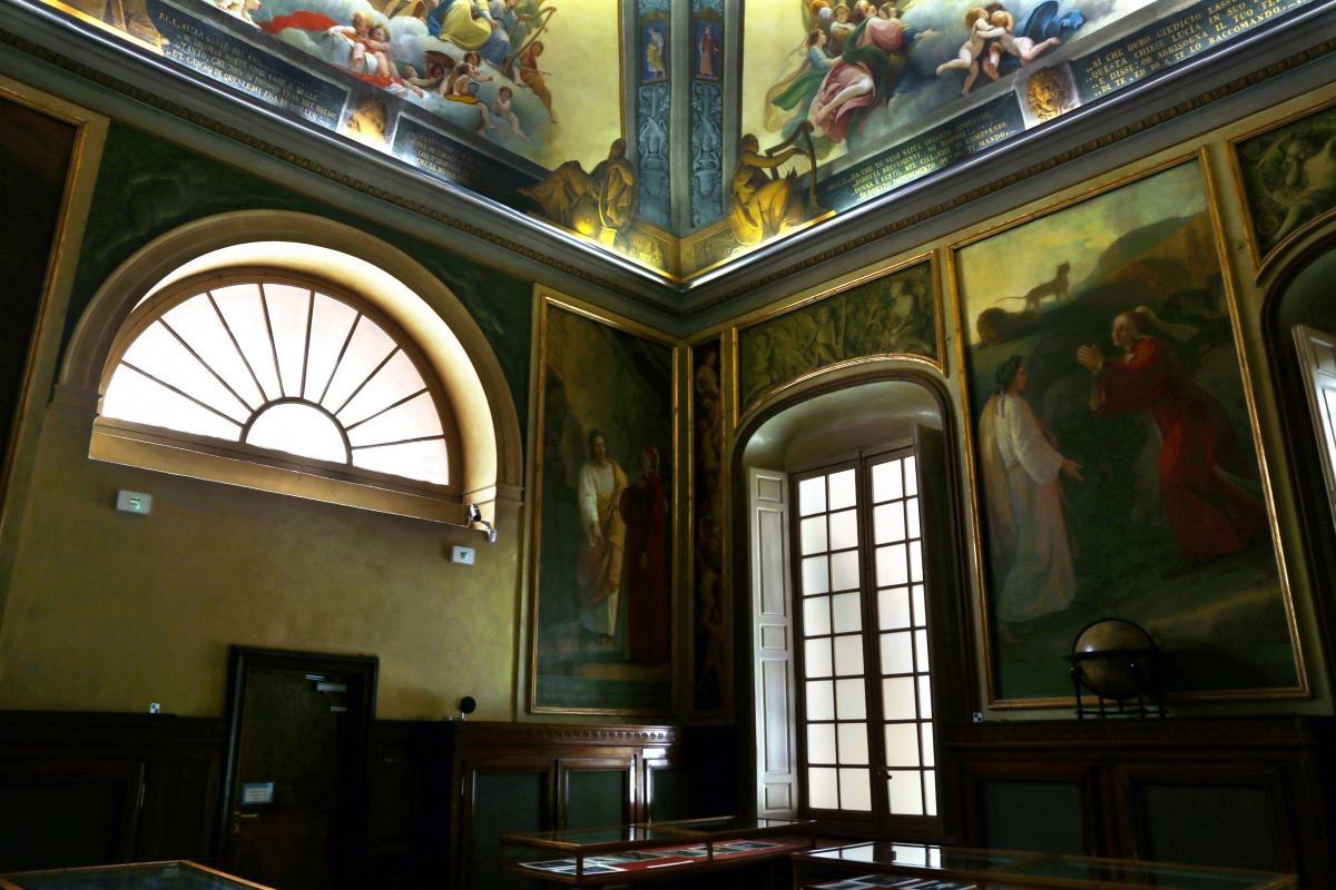 Parma, biblioteca palatina, sala di dante, decorata da francesco scaramuzza, 1843-57, 01 - Sailko