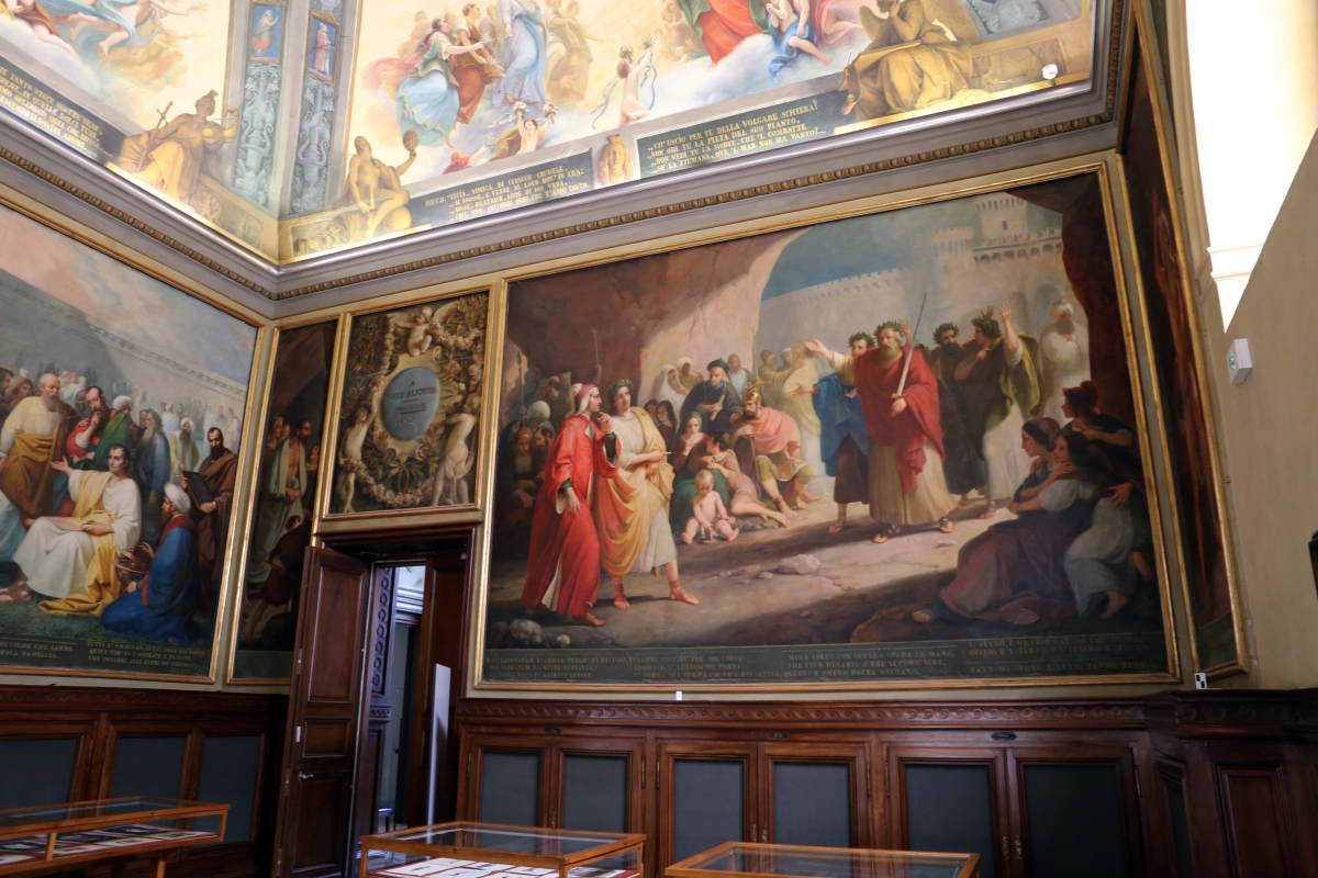 Parma, biblioteca palatina, sala di dante, decorata da francesco scaramuzza, 1843-57, 06 - Sailko