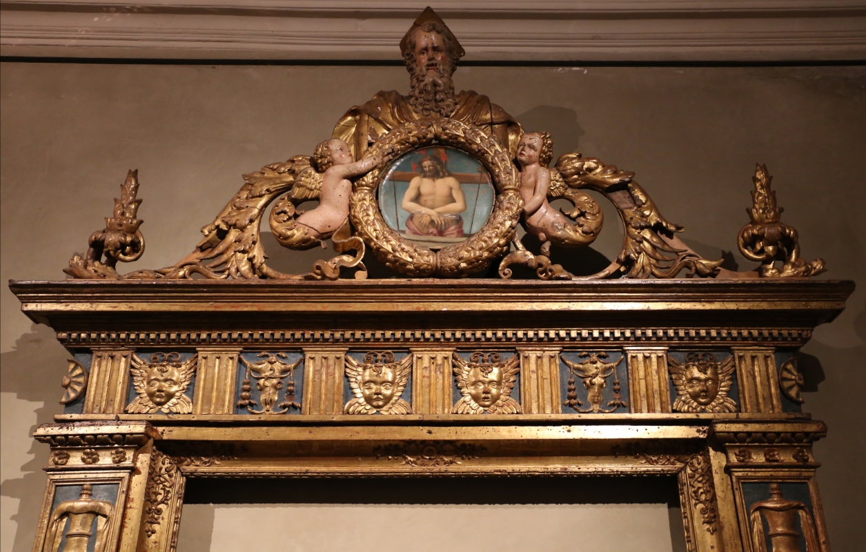 Bottega parmense, cornice di ancona d'altare, 1500-25 ca., da s. giovanni evangelista, 01 - Sailko