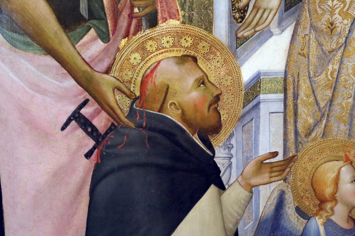 Agnolo gaddi, madonna in trono e santi, 1375, da s.m. novella qa firenze, 02 pietro martire - Sailko