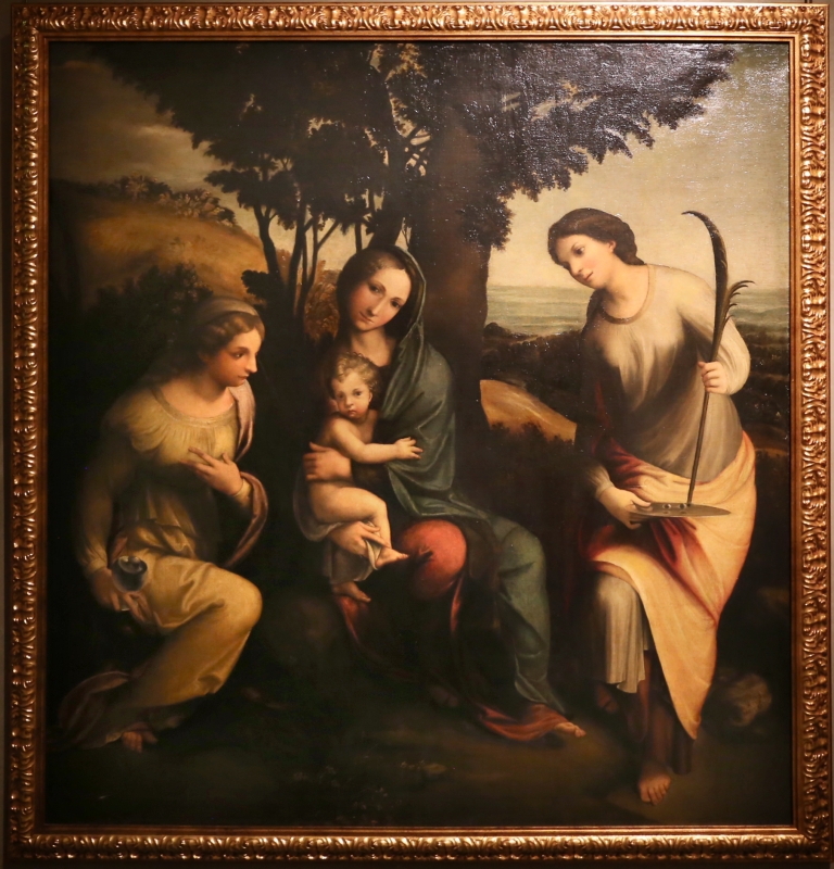 Correggio (da), madonna tra le ss. maddalena e lucia (madonna di albinea), 1550 ca - Sailko