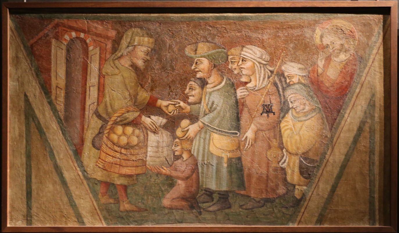 Scuola parmense, opere di misericordia, 1450 ca., sfamare gli affamati - Sailko