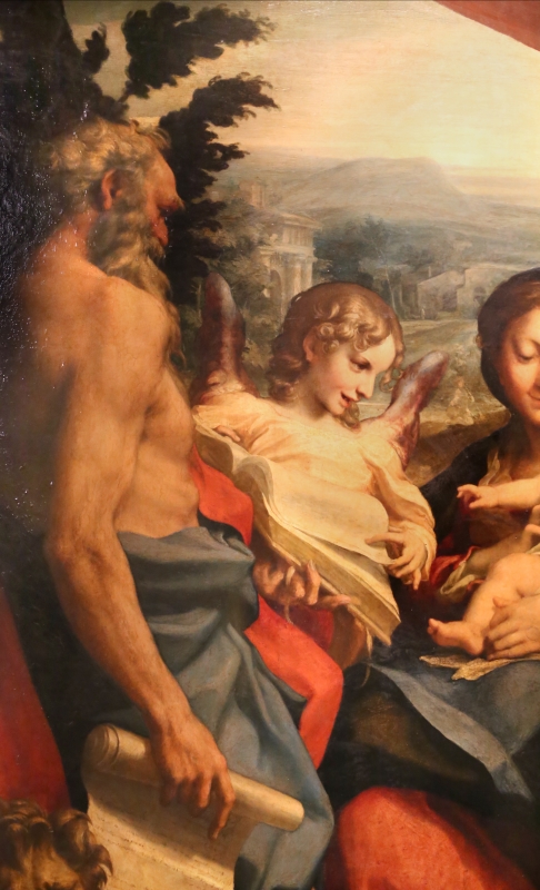 Correggio, madonna di san girolamo, o il giorno, 1528 ca. 02 - Sailko
