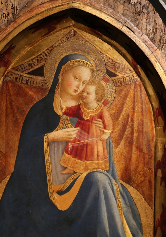 Beato angelico, madonna dell'umiltà e santi g. battista, domenico, francesco e paolo, 1425-30, 02 - Sailko