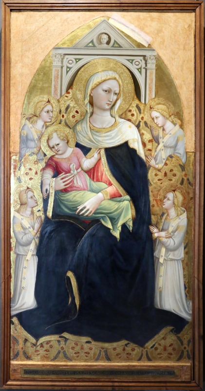 Bicci di lorenzo, madonna col bambino in trono e quattro angeli, 1433, da s. niccolò in cafaggio a firenze - Sailko