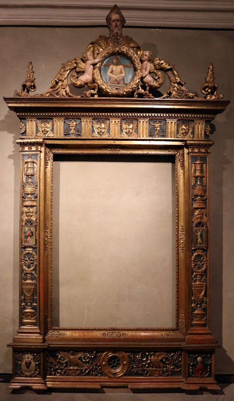 Bottega parmense, cornice di ancona d'altare, 1500-25 ca., da s. giovanni evangelista, 00 - Sailko
