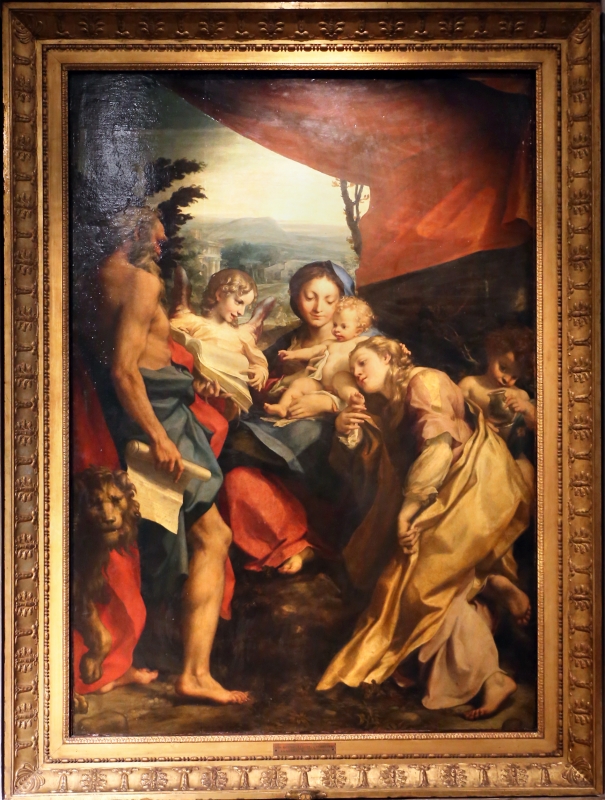 Correggio, madonna di san girolamo, o il giorno, 1528 ca. 01 - Sailko