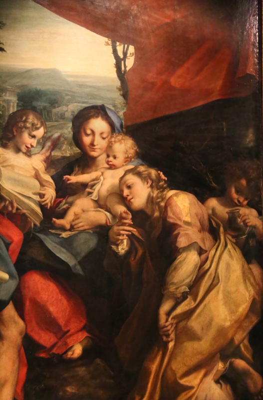Correggio, madonna di san girolamo, o il giorno, 1528 ca. 04 - Sailko