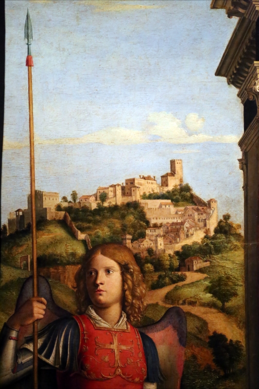 Cima da conegliano, madonna col bambino tra i ss. michele e andrea, 1498-1500, 02 paesaggio - Sailko