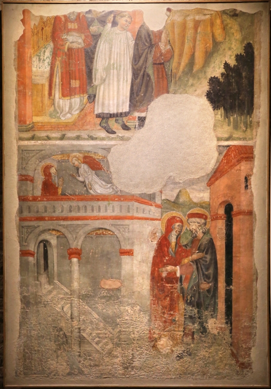Jacopo loschi, cacciata di gioacchino, annuncio ad anna e incontro alla porta aurea, 1460-70 ca., dall'ex-chiesa del carmine a parma - Sailko
