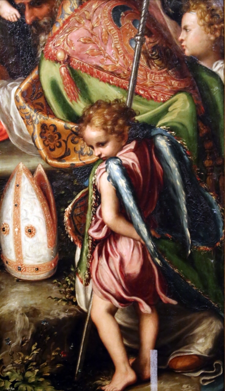 Giorgio gandini del grano, sacra famiglia con santi e angeli, 1534-35, 06 angelo - Sailko