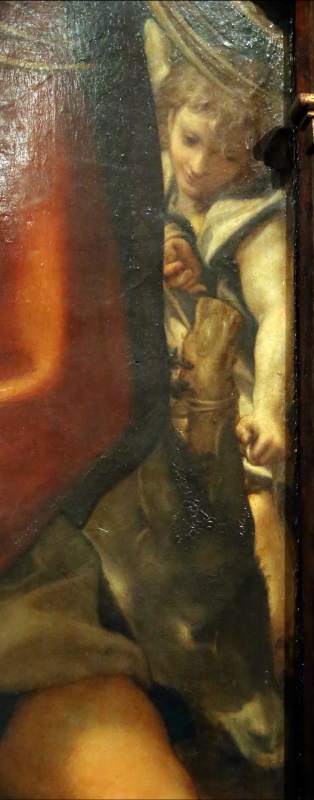 Correggio, madonna della scodella (riposo durante la fuga in egitto), 04 angelo - Sailko