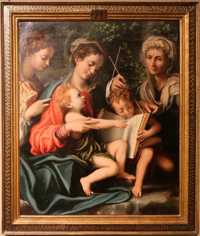 Giorgio gandini del grano, madonna col bambino, san giovannino e le ss. maddalena ed elisabetta, 1527 ca - Sailko