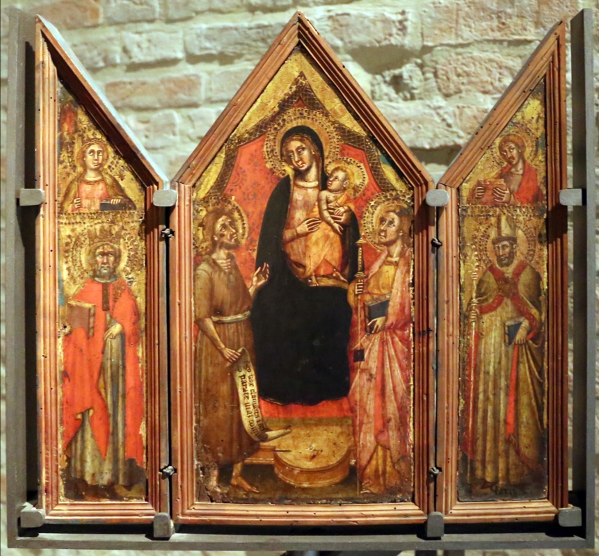 Simone dei crocifissi, altarolo con la madonna col bambino e santi, 1390-99 ca - Sailko