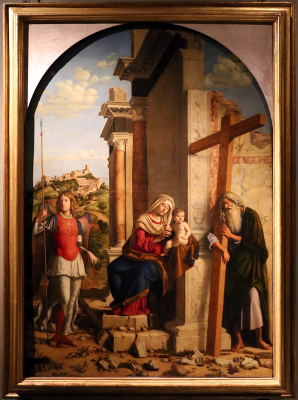Cima da conegliano, madonna col bambino tra i ss. michele e andrea, 1498-1500, 01 - Sailko