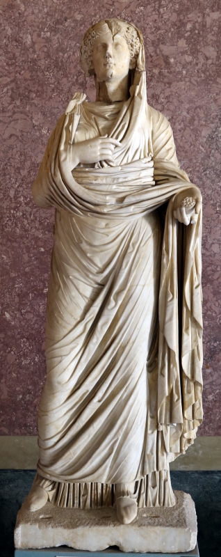 Statue della famiglia giulio claudia, dal foro di veleia, 14-54 dc ca., agrippina maggiore - Sailko
