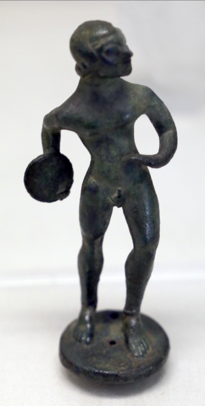 Bronzetto etrusco con discobolo - Sailko