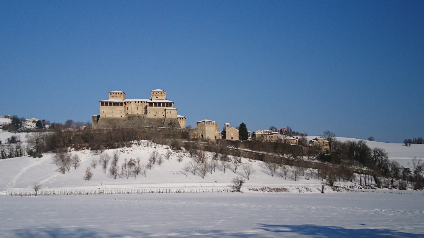Castello di Torrechiara, inverno neve - Michela Corradi