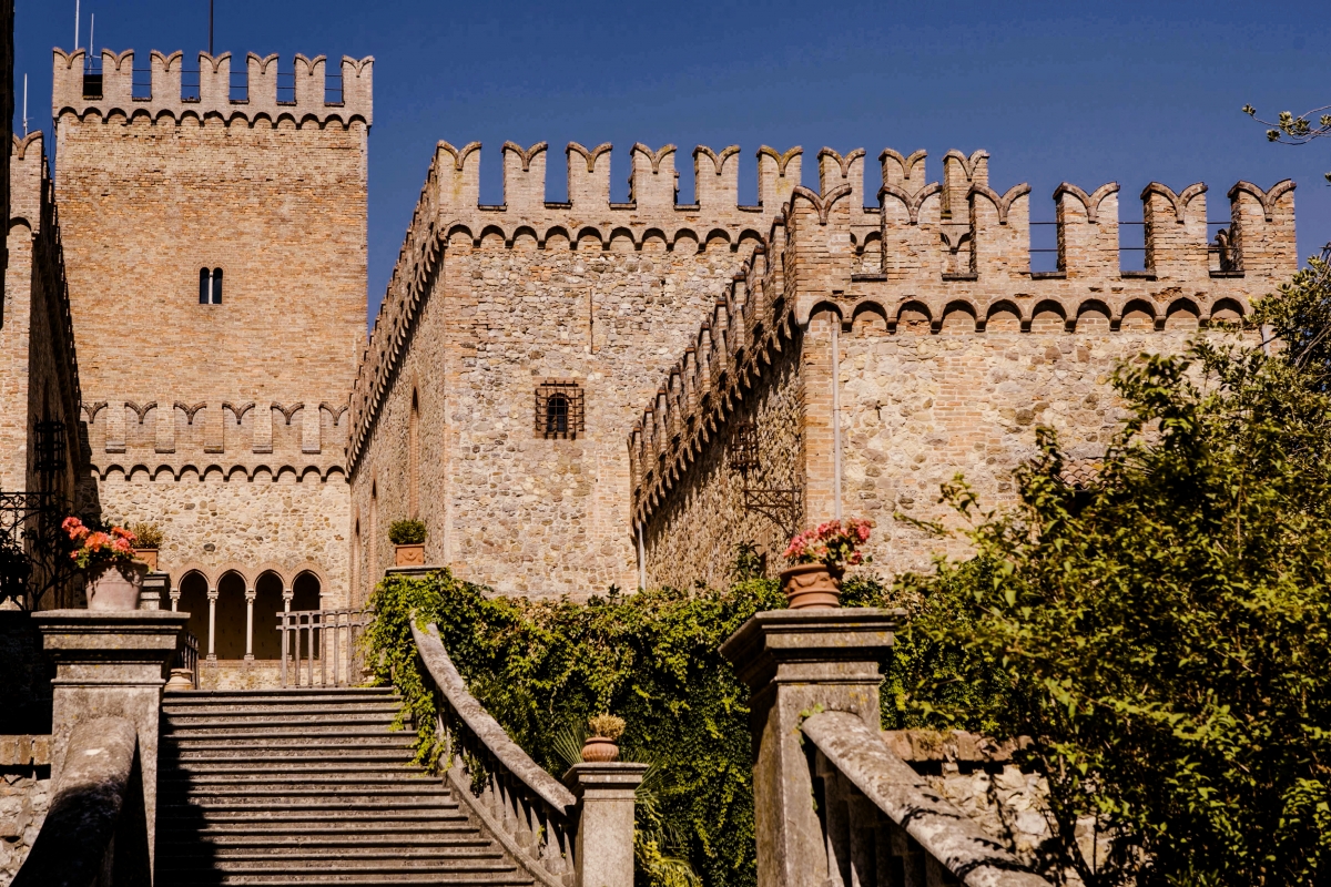The terrace and the tower - Castello di Tabiano