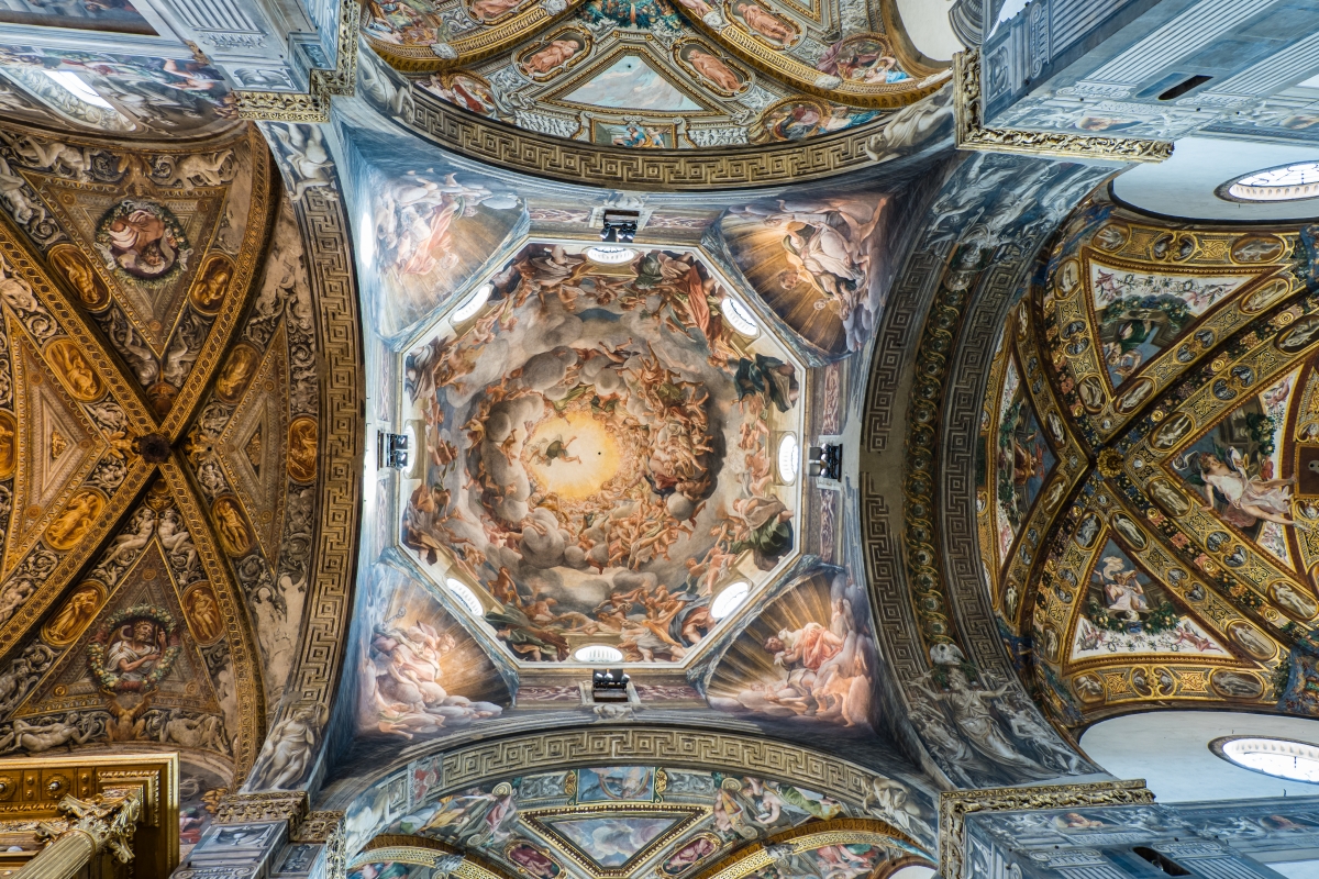 Duomo di Parma, cupola con l'affresco "Assunzione della Vergine" del Correggio - ENIT SpA