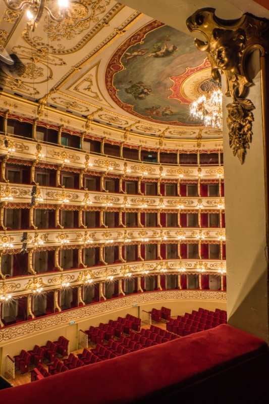 Teatro Regio di Parma, palchi e soffitto affrescato - ENIT SpA