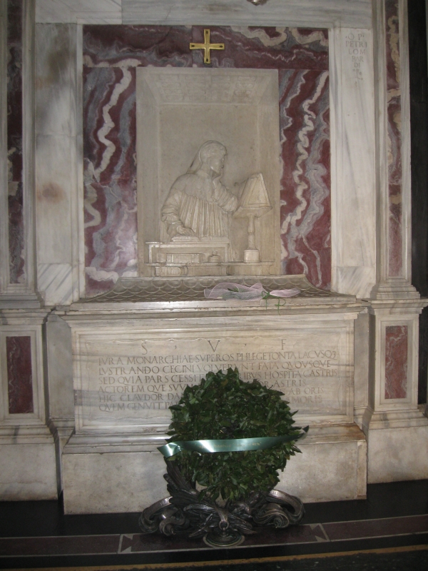 Interno tomba di Dante - Lstorato