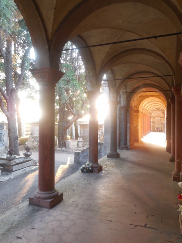 Cimitero monumentale di Massa Lombarda - vista dal portico - Federica ricci