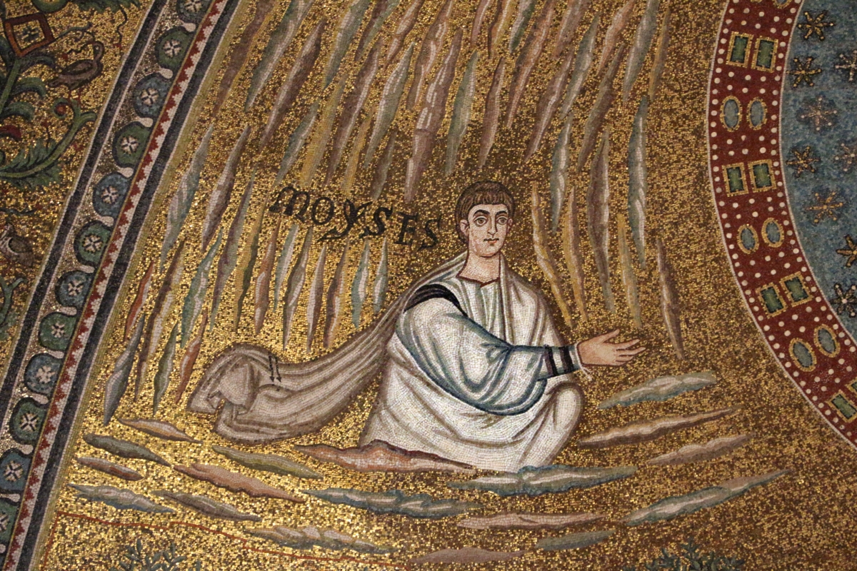 Sant'apollinare in classe, mosaici del catino, trasfigurazione simbolica, VI secolo, 03 mosè - Sailko