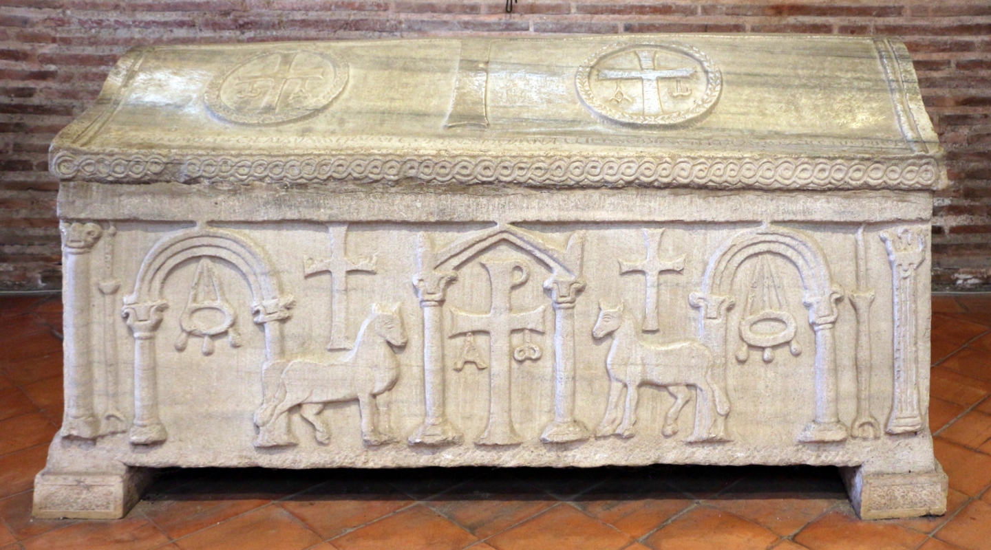 Sant'apollinare in classe, interno, sarcofagi ravennati 07, VI-VII secolo ca - Sailko