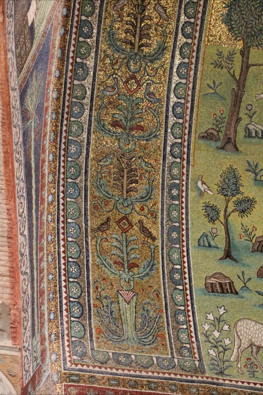 Sant'apollinare in classe, mosaici del catino, fasce decorative, VI secolo, 01 - Sailko