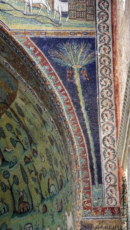 Sant'apollinare in classe, mosaici dell'arcone, palma, VII secolo 03 - Sailko