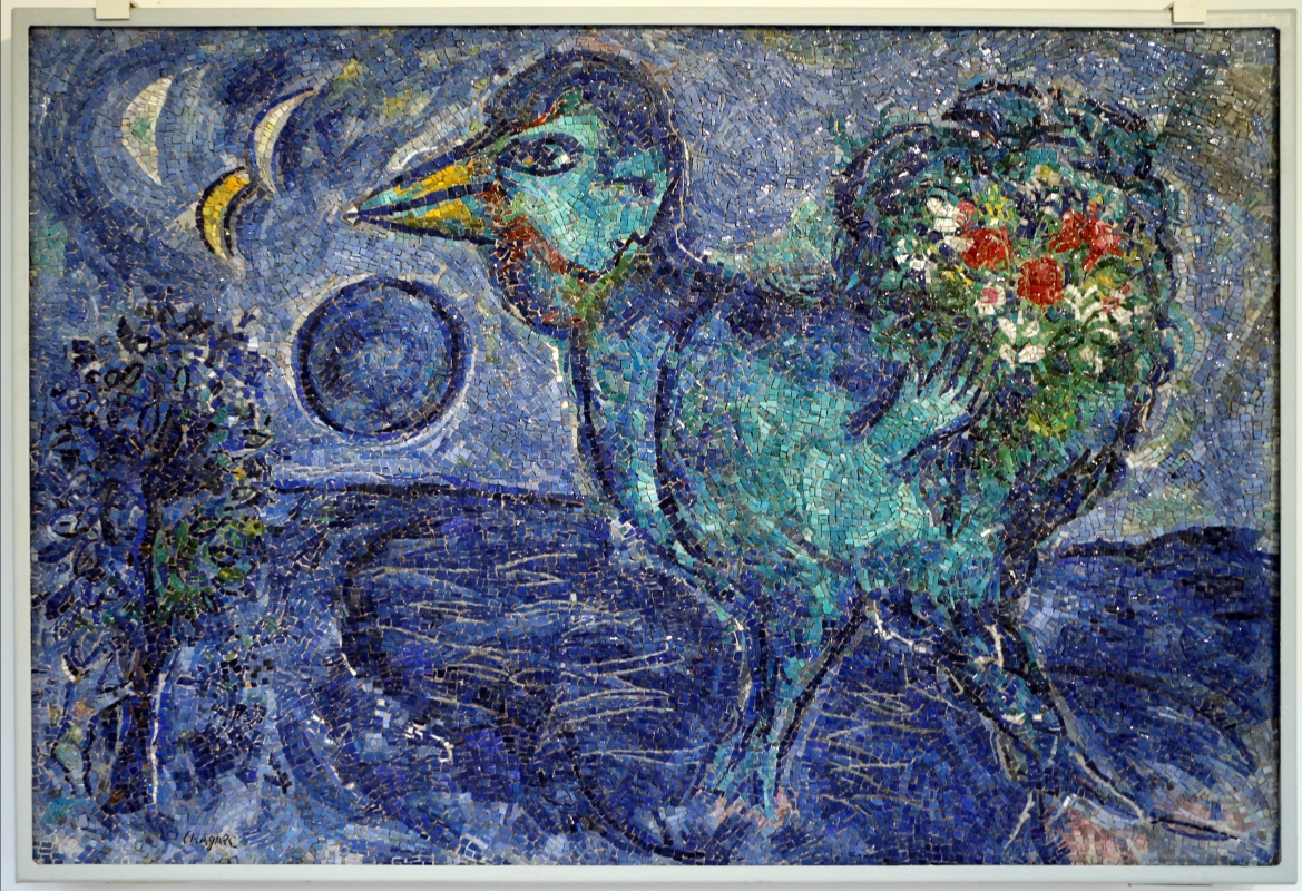 Antonio rocchi su dis. di marc chagall, le coq bleu, 1958-59 - Sailko