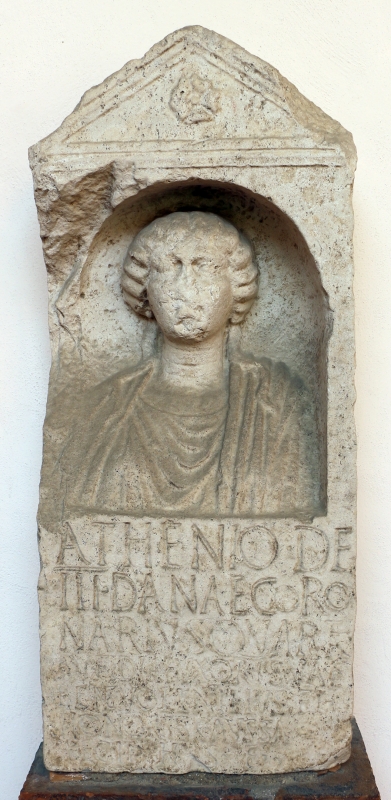 Stele funeraria del coronario atenio, 50 dc ca, da una necropoli di classe - Sailko