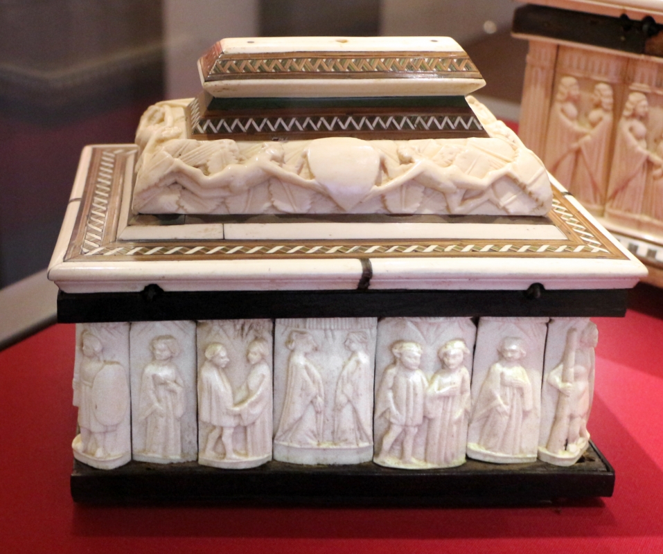 Italia settentrionale, cofanetto con placchette in osso, 1400-1450 ca. 03 - Sailko