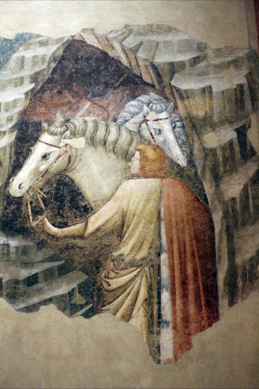 Pietro da rimini e bottega, affreschi dalla chiesa di s. chiara a ravenna, 1310-20 ca., adorazione dei magi 04 - Sailko