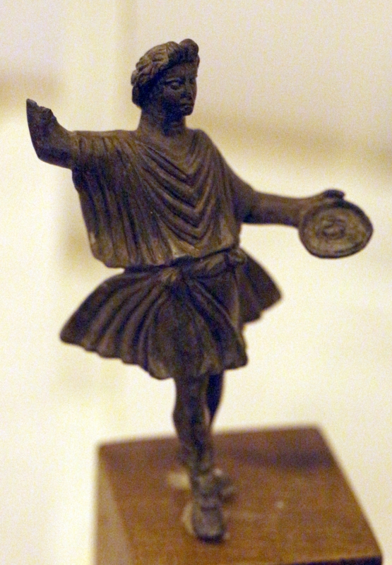 Arte romana imperiale, bronzetti da larario, lare accorrente - Sailko