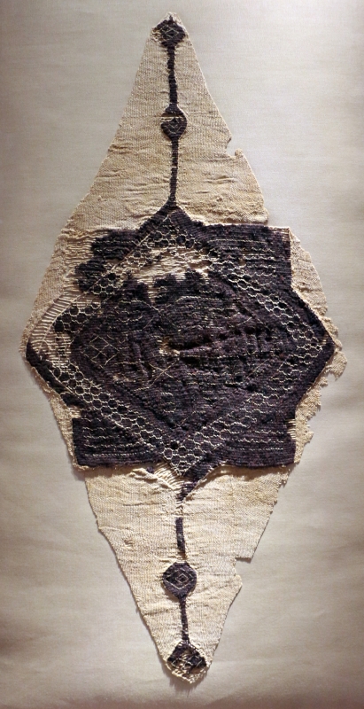 Egitto copto, inserto a stella, lana e lino, 490-510 dc ca - Sailko