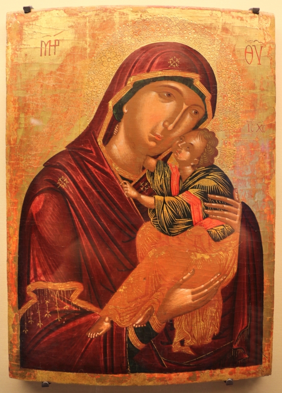 Pittore cretese, madonna della tenerezza (glycophilousa), 1490-1510 ca. 01 - Sailko
