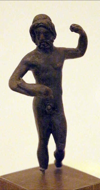 Arte romana imperiale, bronzetti da larario, nettuno - Sailko