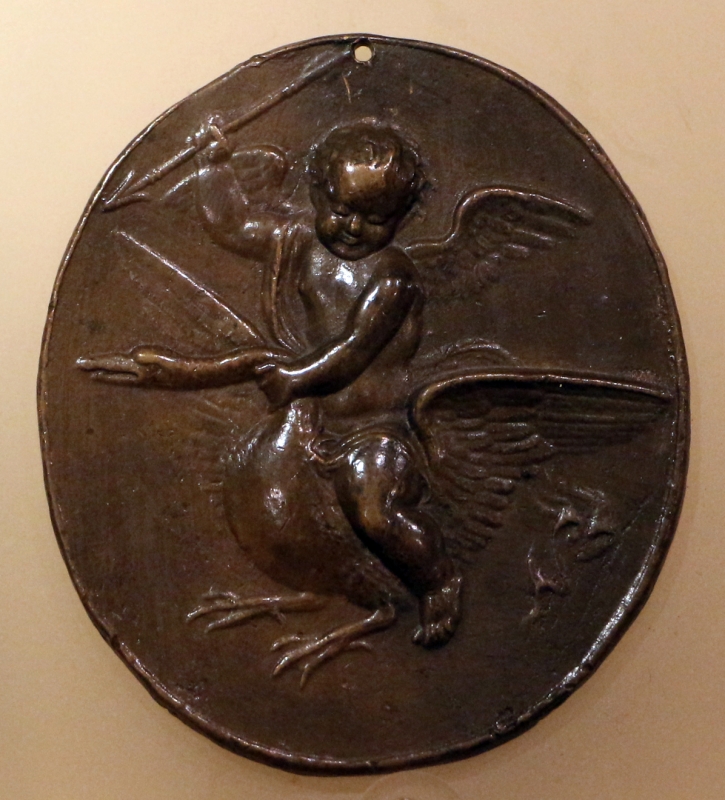 Scuola italiana, cupido che vola su un cigno, 1550-1600 ca - Sailko