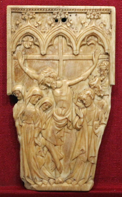 Francia settentrionale (forse), anta di dittico con la crocifissione, 1370-1400 ca - Sailko