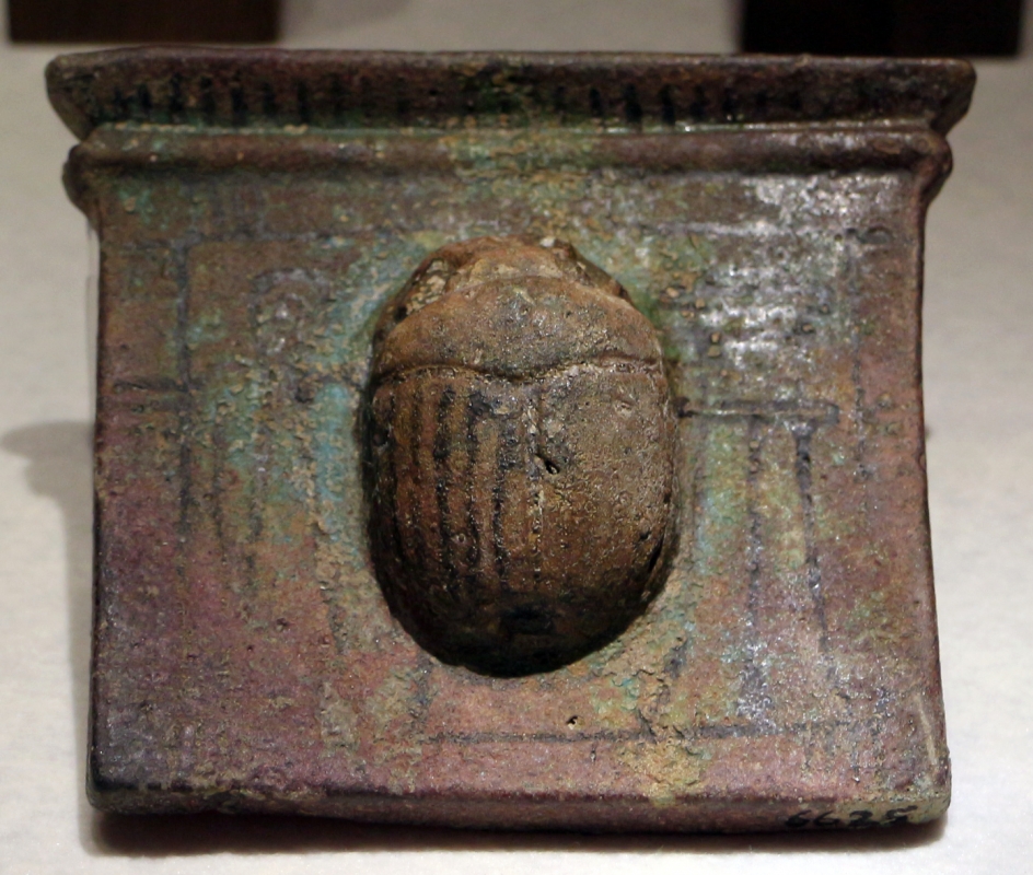 Egitto, amuleto a scarabeo in pietra, VIII-IV secolo ac. ca - Sailko