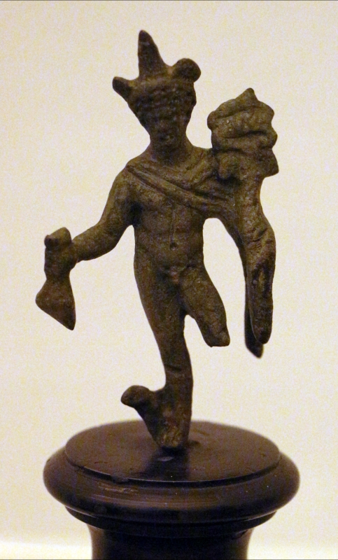 Arte romana imperiale, bronzetti da larario, mercurio - Sailko