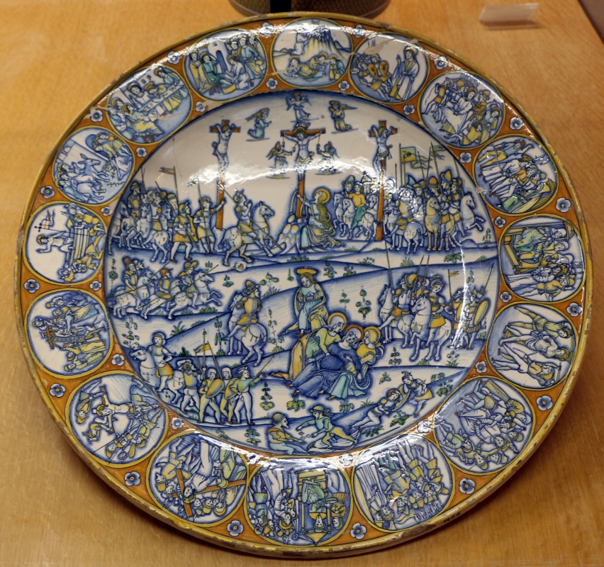 Deruta, piatto con calvario e scene della passione, 1510 ca - Sailko