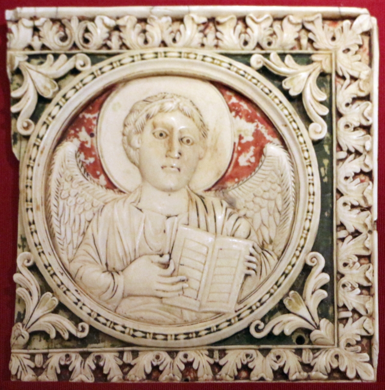 Arte carolingia del nord-italia, formelle con angelo simbolo di san matteo, 790-810 dc ca - Sailko