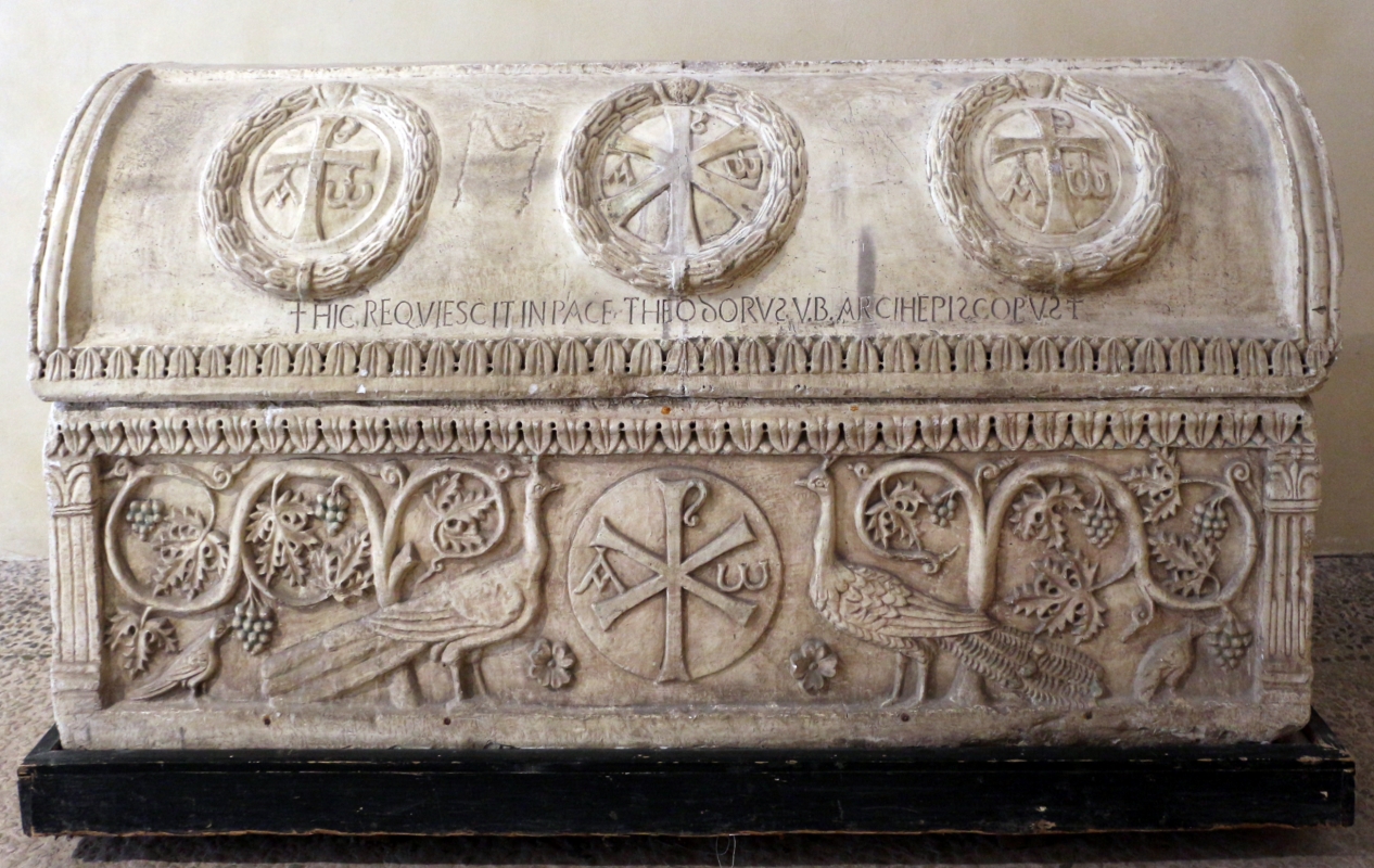Calco del sarcofago ravennate dell'arcivescovo teodoro, 01 - Sailko