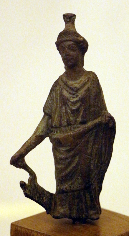 Arte romana imperiale, bronzetti da larario, lare stante - Sailko