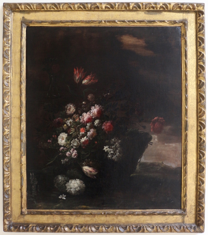 Antonio mezzadri, cesta con fiori (bo) - Sailko