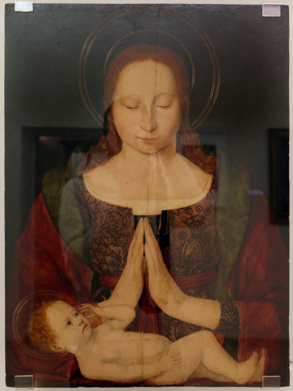 Pittore franco-italianizzante, adorazione del bambino, 1490-1510 ca - Sailko